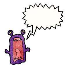 screaming monster cartoon character N6