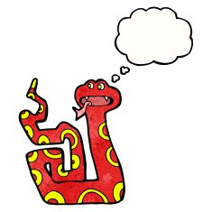 cartoon poisonous snake N27