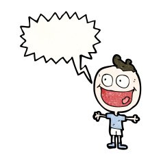 shouting boy cartoon N4
