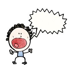 shouting woman with speech bubble N3