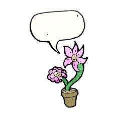 flower pot cartoon N3