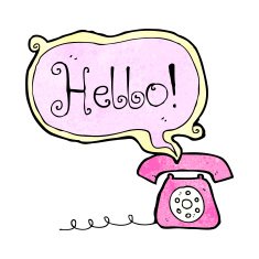 cartoon talking telephone N3
