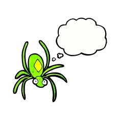 spooky spider cartoon N5