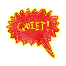 cartoon shout for quiet N2