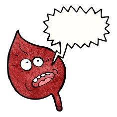 cartoon leaf with speech bubble N18