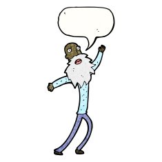 cartoon singing man N19