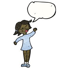 Cartoon Woman Talking N2