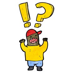 cartoon shocked man N140