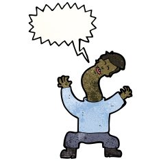 cartoon man with cricked neck N4