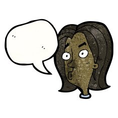 cartoon confused woman N126
