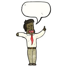 cartoon shouting boss N6