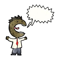 screaming boss cartoon N2