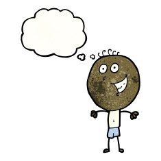 cartoon grinning boy N17
