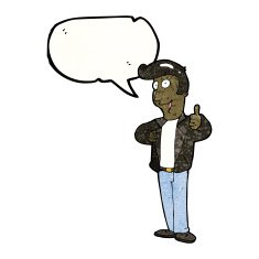 cartoon cool guy N20
