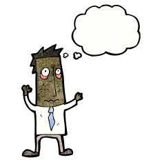 cartoon stressed businessman N10