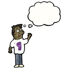 cartoon man in number 9 shirt N3