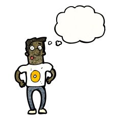 cartoon man in number zero shirt N7