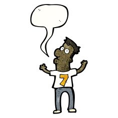 cartoon man in number seven shirt N5