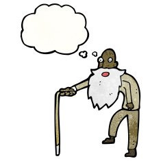 cartoon elderly man N7