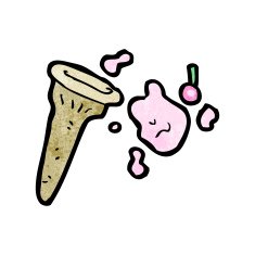 spilled ice cream cartoon N3