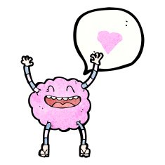 cartoon cloud monster with love heart N2