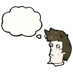 cartoon staring man N38