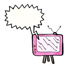 cartoon talking television N2