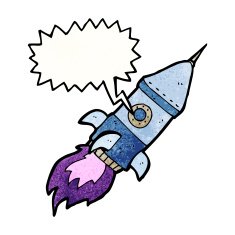 Cartoon Spaceship N58