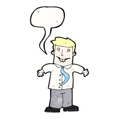 cartoon office man shrugging shoulders N4