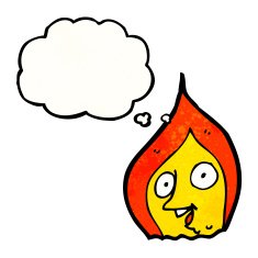 cartoon flame N14