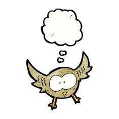 Cartoon Owl N178