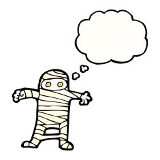 cartoon halloween mummy N5