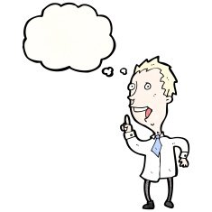cartoon man with idea N188