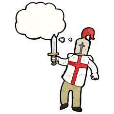 cartoon medieval knight N12