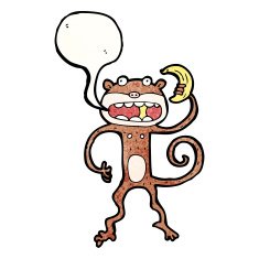 Cartoon Monkey N109