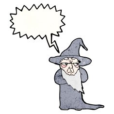 shouting wizard cartoon N2