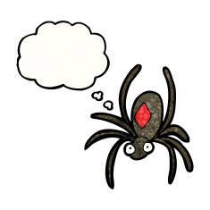 cartoon deadly spider