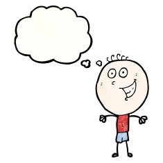 cartoon grinning boy N18