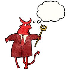 cartoon devil in suit N5