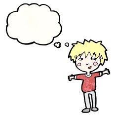 cartoon happy boy N283