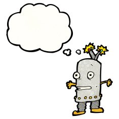 cartoon little robot N16