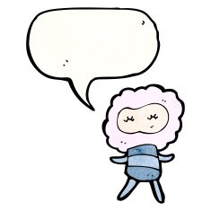 cute little cloud head monster N6