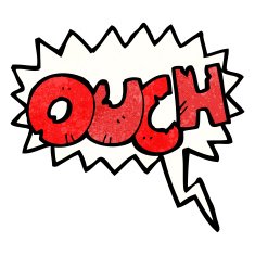 ouch comic book symbol N2