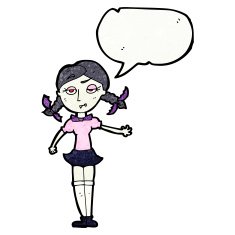 Cartoon Vampire Girl N268