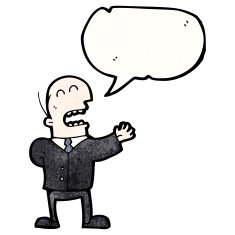 cartoon talking businessman N2