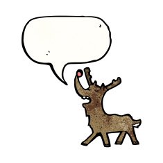 cartoon talking reindeer N2