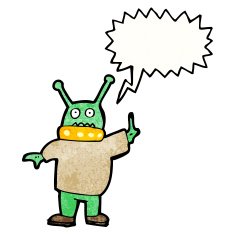 cartoon alien spaceman N30