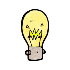 Cartoon Light Bulb N81