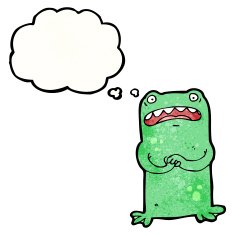 cartoon nervous frog N5