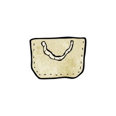 cartoon hessian bag N2